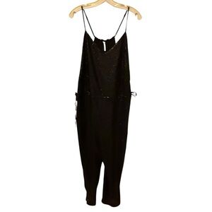 Free People‎ Black Sequin Jumpsuit